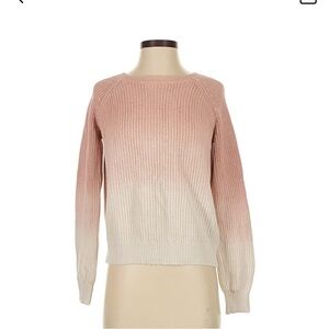 Lucky Brand Blush and Cream Ombre Sweater